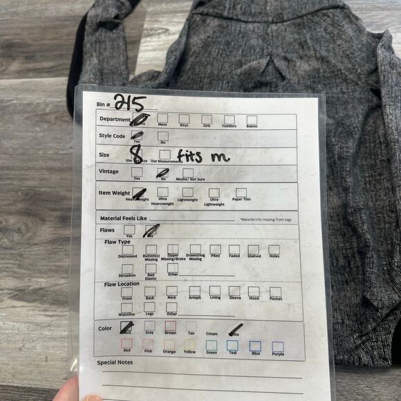 Lululemon To Class Black Grey Womens 8 Button Stretch French Terry Hooded Jacket - Picture 8 of 10